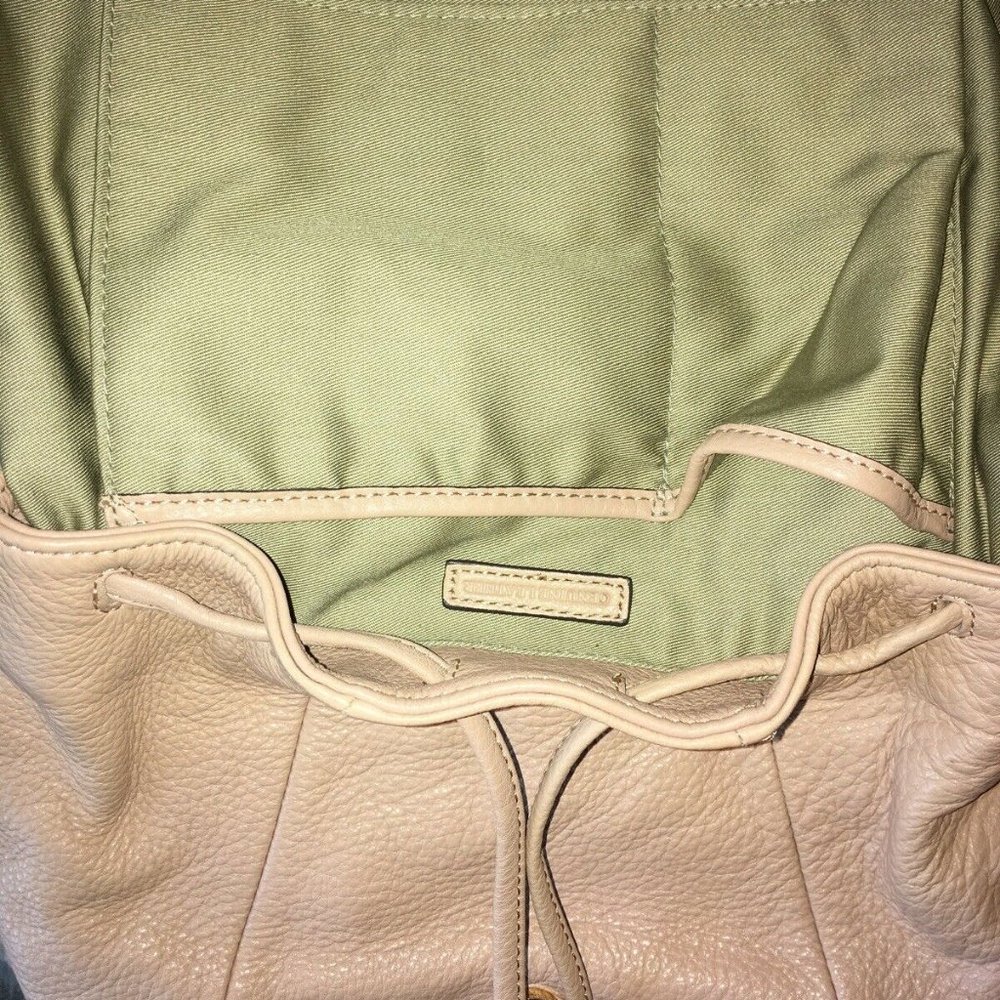 G.I.L.I (QVC) Beige Soft Pebble Leather Handbag - Picture 10 of 11